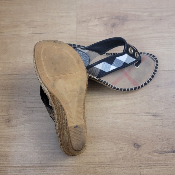 BURBERRY Nova Check Canvas Espadrille - Picture 9 of 11